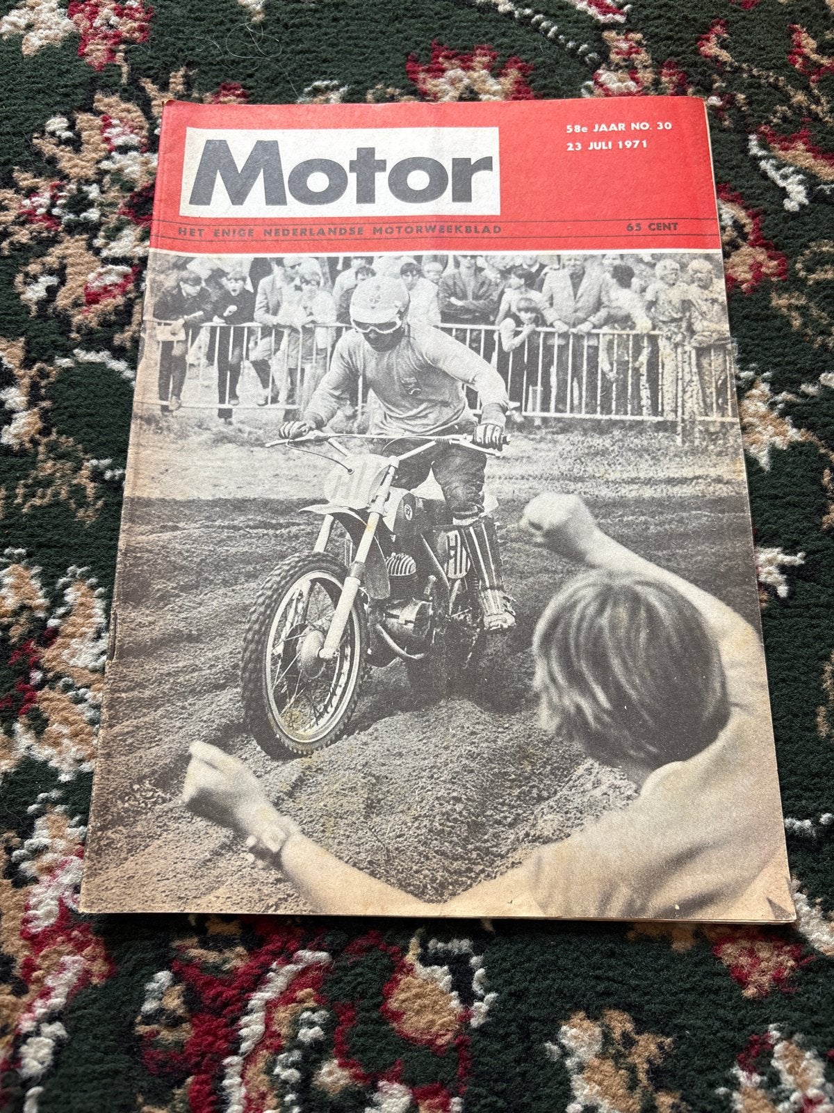 Motorweekblad Motor - 23 juli 1971 - Vintage Motocross, Ophalen of Verzenden, Gelezen, Algemeen