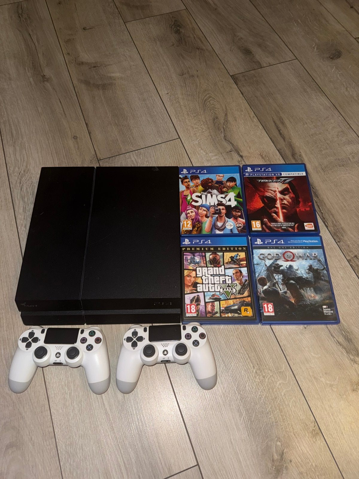 Sony playstation 4 inclusief controllers en spellen, Met games, Met 2 controllers, Ophalen of Verzenden, Zo goed als nieuw