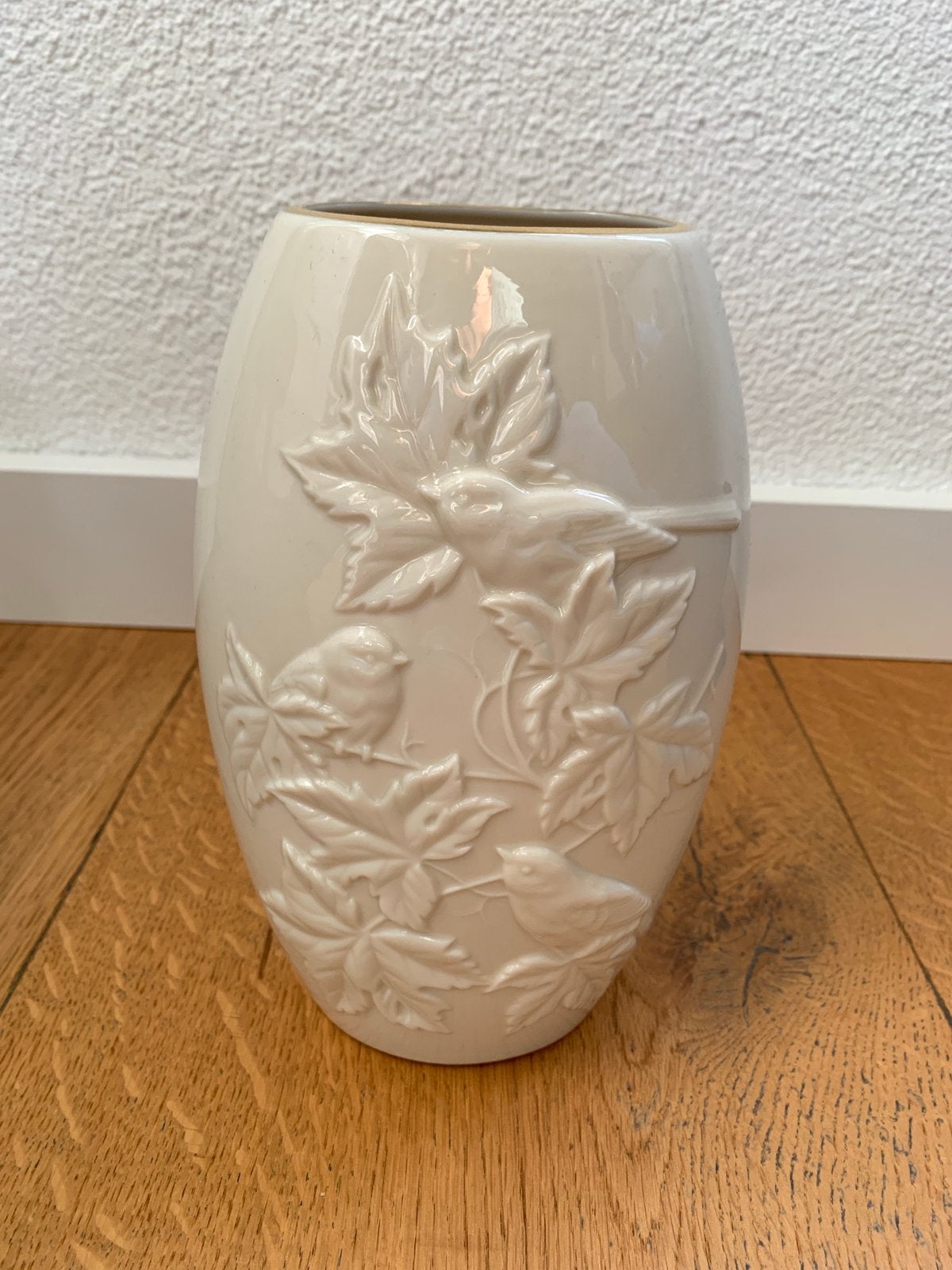 Vintage jaren 80 Lenox Four Seasons "Fall" vaas, Ophalen, Wit, Aardewerk of Porselein, Zo goed als nieuw