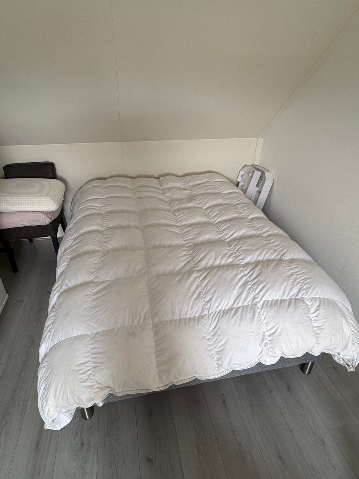 Hema 4-seizoenen dekbed dons en veren 240x220 cm, Gebruikt, Wit, Tweepersoons, Dons en Veren