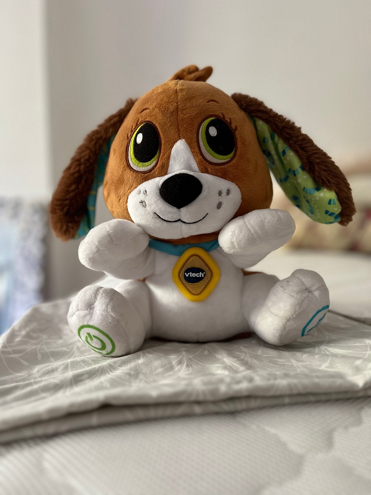 VTech Knuffelhondje - Interactief en Leerzaam Speelgoed, Zo goed als nieuw, Interactief, Bruin, Hond