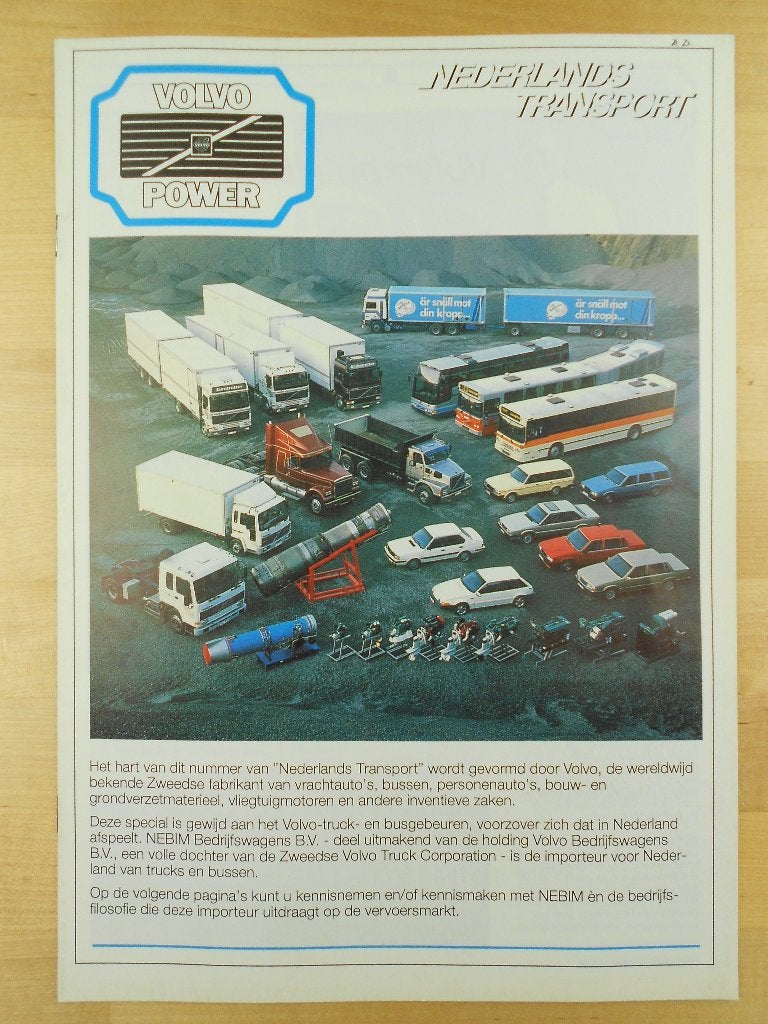 Volvo Truck / Bus Programma Tijdschrift 1988 - Nebim, Volvo, Zo goed als nieuw, Volvo, Ophalen of Verzenden