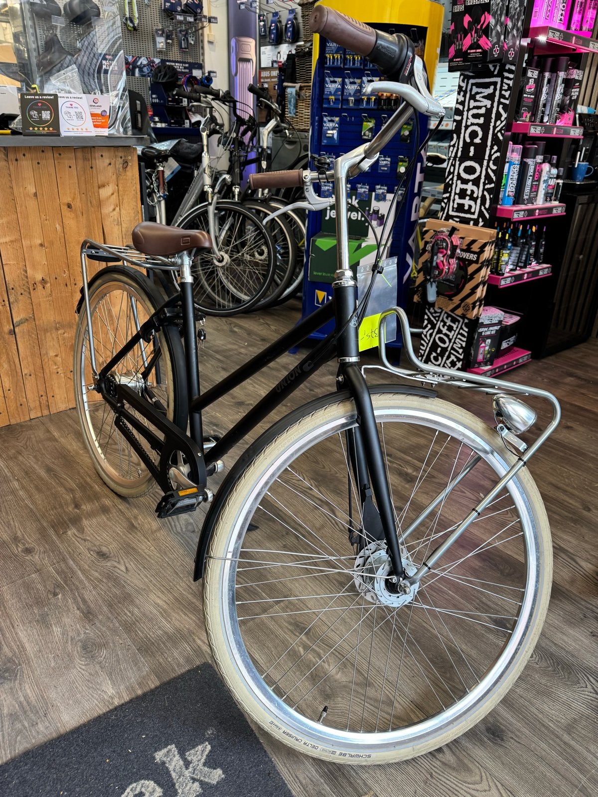 Union Flow Damesfiets 49cm 7 Versnellingen, Gebruikt, Velgrem, Versnellingen, Ophalen