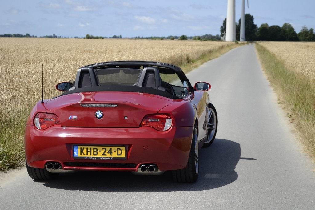 BMW Z4 M Roadster | S54 | Handgeschakeld | Imola Red II, Auto's, 1385 kg, Achterwielaandrijving, Zwart, Cabriolet
