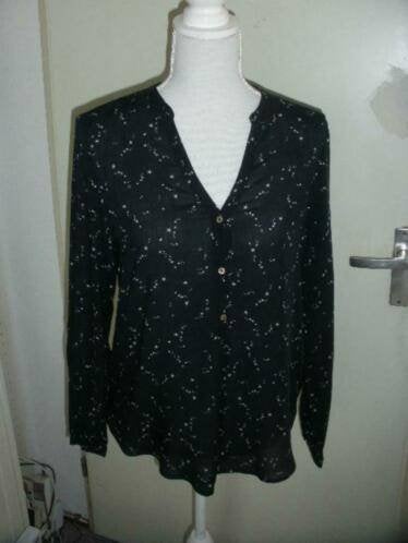 Mooie zwarte blouse van esprit, maat 36 (qwe), Zwart, Ophalen of Verzenden, Zo goed als nieuw, Maat 36 (S)