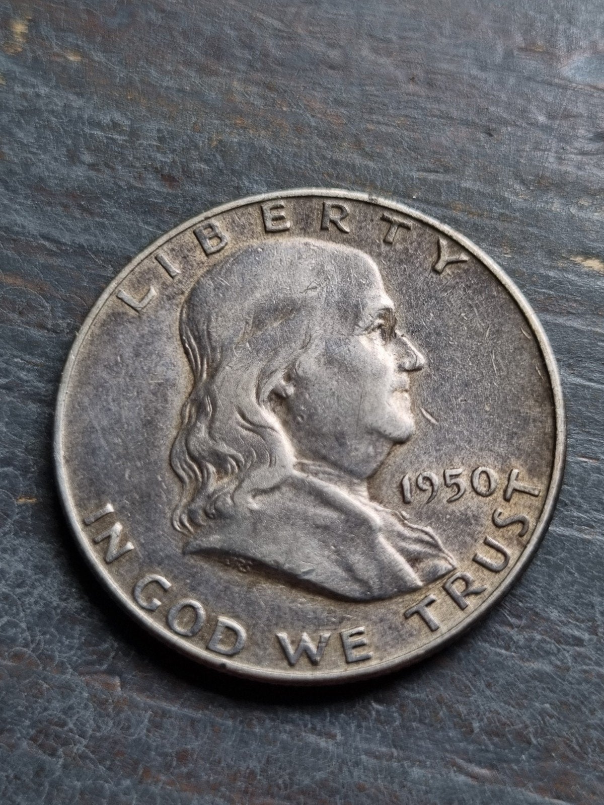 1/2 liberty dollar 1950 zilver, Postzegels en Munten, Munten | Amerika, Ophalen of Verzenden, Noord-Amerika, Zilver