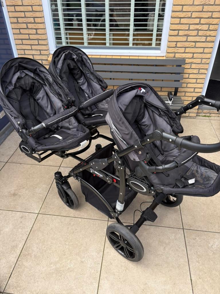 Drieling kinderwagen, Kinderen en Baby's, Ophalen, Zo goed als nieuw, Kinderwagen of Buggy