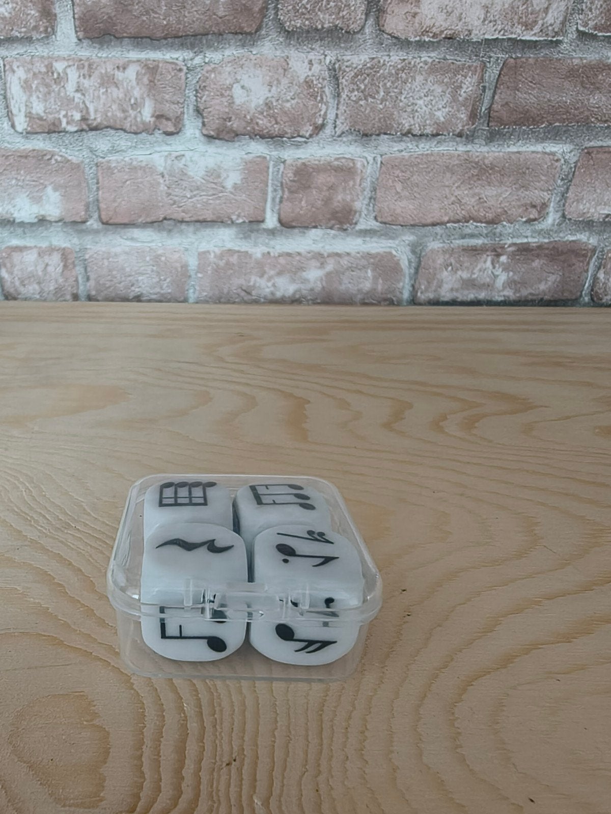 Muzieknoten Dobbelstenen Set met Opbergdoosje, Ophalen, Nieuw, Overige typen