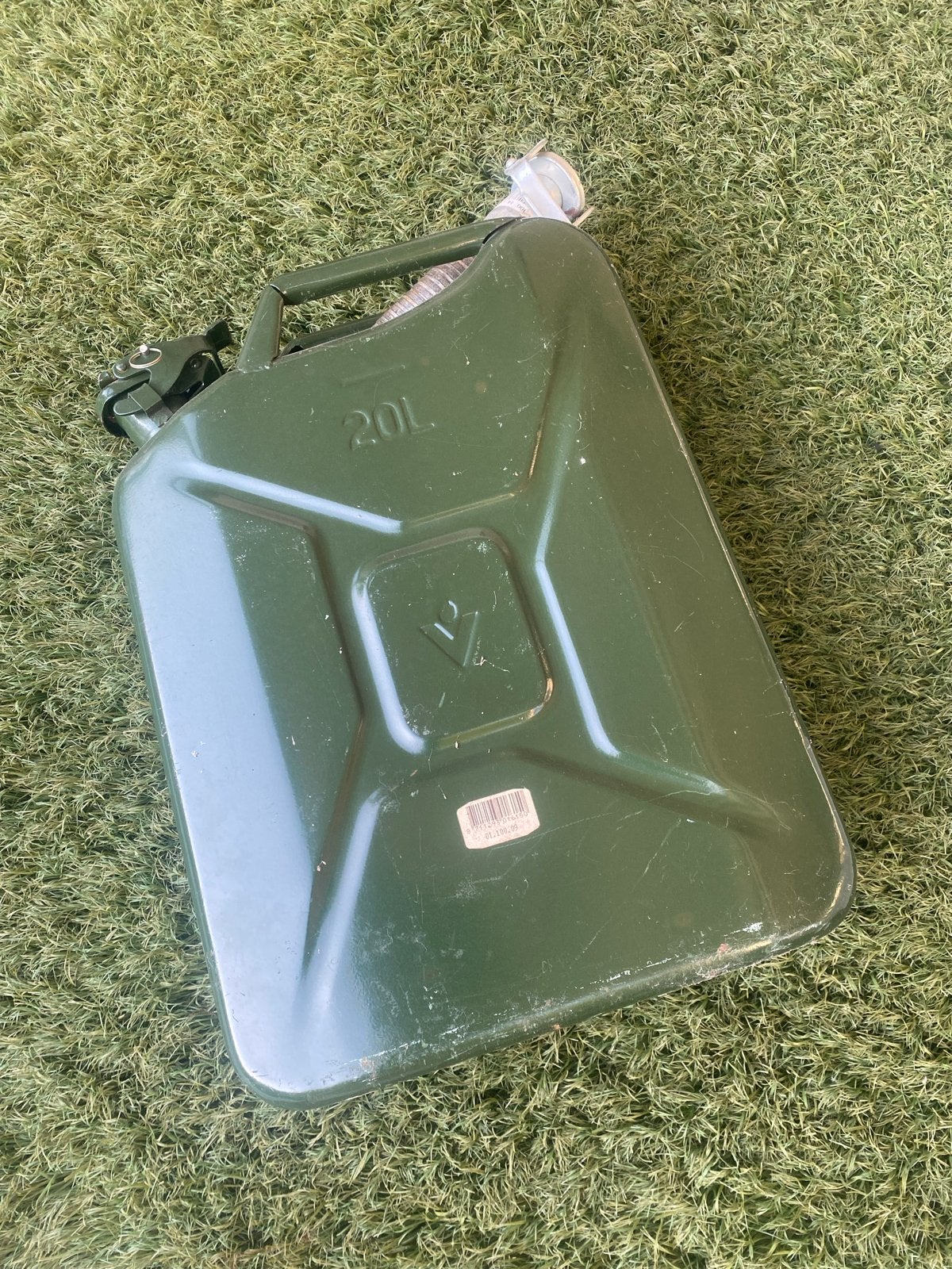 Aluminium jerrycan 20L met schenktuit - Afhalen Roermond, Ophalen, Gebruikt