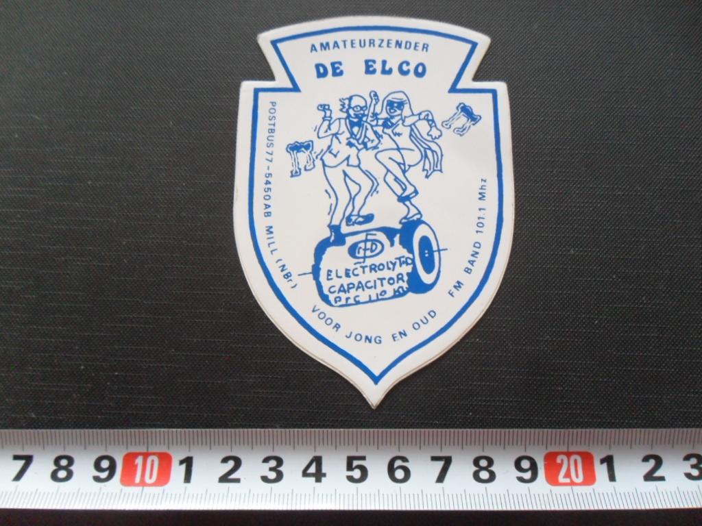 sticker Mill (n.Br.) Amateurzender DE ELCO, Verzamelen, Ophalen, Zo goed als nieuw