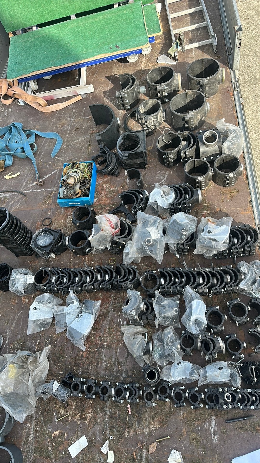 100>+ Pp aanboorzadel binnendraad pvc hulpstuk waterleiding, Pvc, Overige typen, Ophalen of Verzenden, Zo goed als nieuw