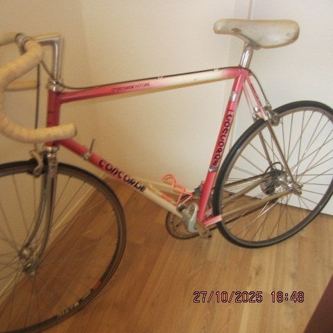 TE KOOP ZEER MOOI RACEFIETS CONCORDE MET ALLES CAMPAGNOLO, Staal, Zo goed als nieuw, Meer dan 20 versnellingen, Ophalen