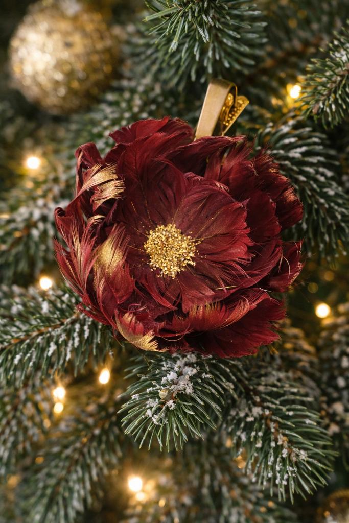 Decoratieve bloemen op knijper/clip (set van 2), Overige stijlen, Ophalen of Verzenden, Zo goed als nieuw, Natuurlijk materiaal