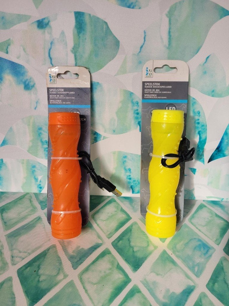 honden speeltje, rubber speelstok, met led lichtjes., Dieren en Toebehoren, Apporteerspeelgoed, ., Nieuw, Ophalen of Verzenden