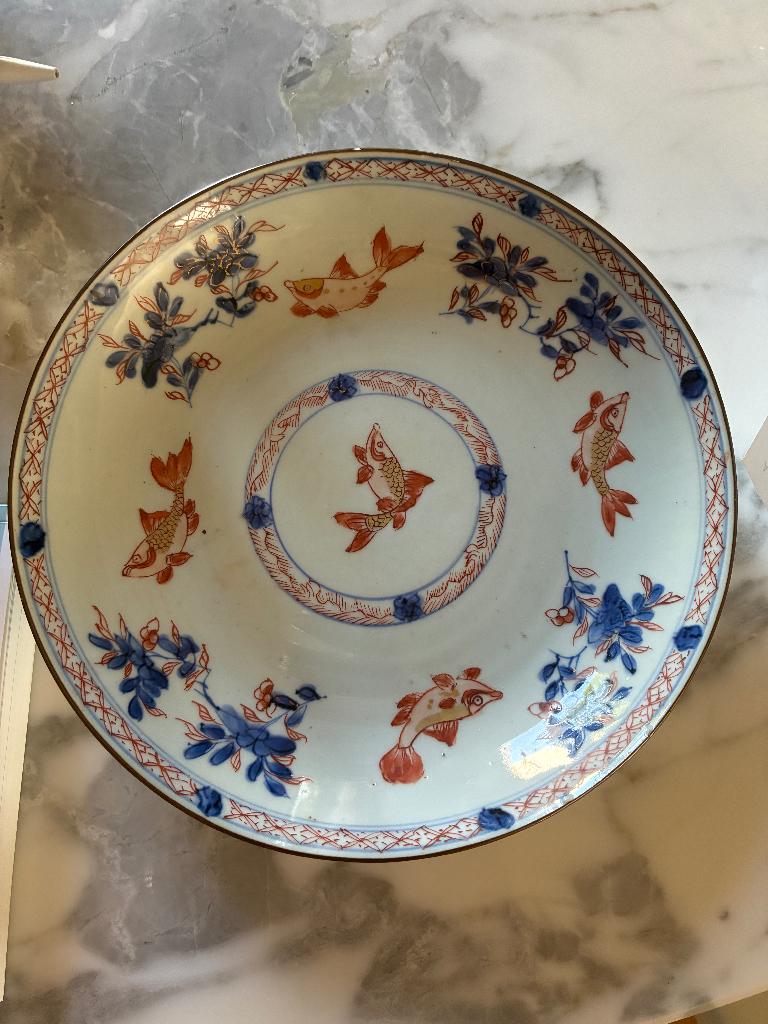 Antiek Chinees Imari bord (Kangxi stijl 18e eeuw), Antiek en Kunst, Ophalen