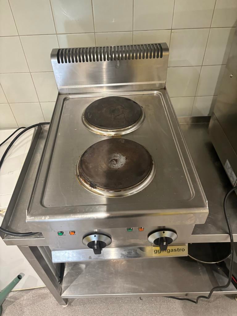Professioneel Elektrisch Tafelmodel Fornuis - 2 Kookplaten, Ophalen, Gebruikt