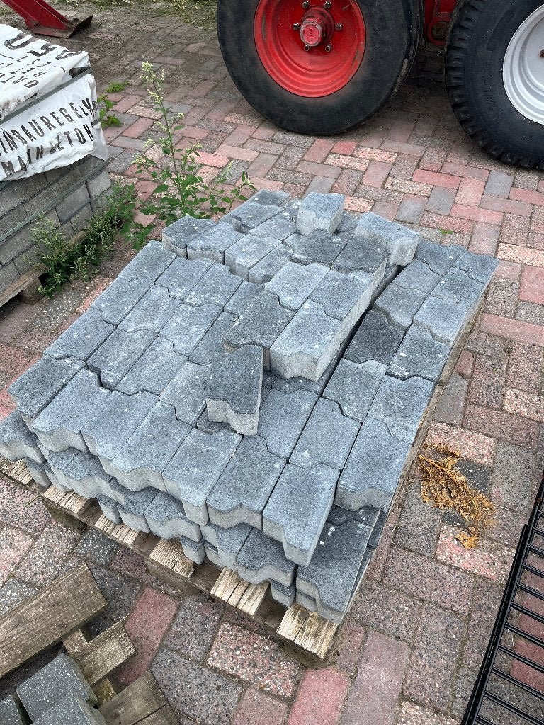 Halve H-klinkers antraciet, Tuin en Terras, Tegels en Klinkers, Ophalen, Nieuw, Beton, Klinkers