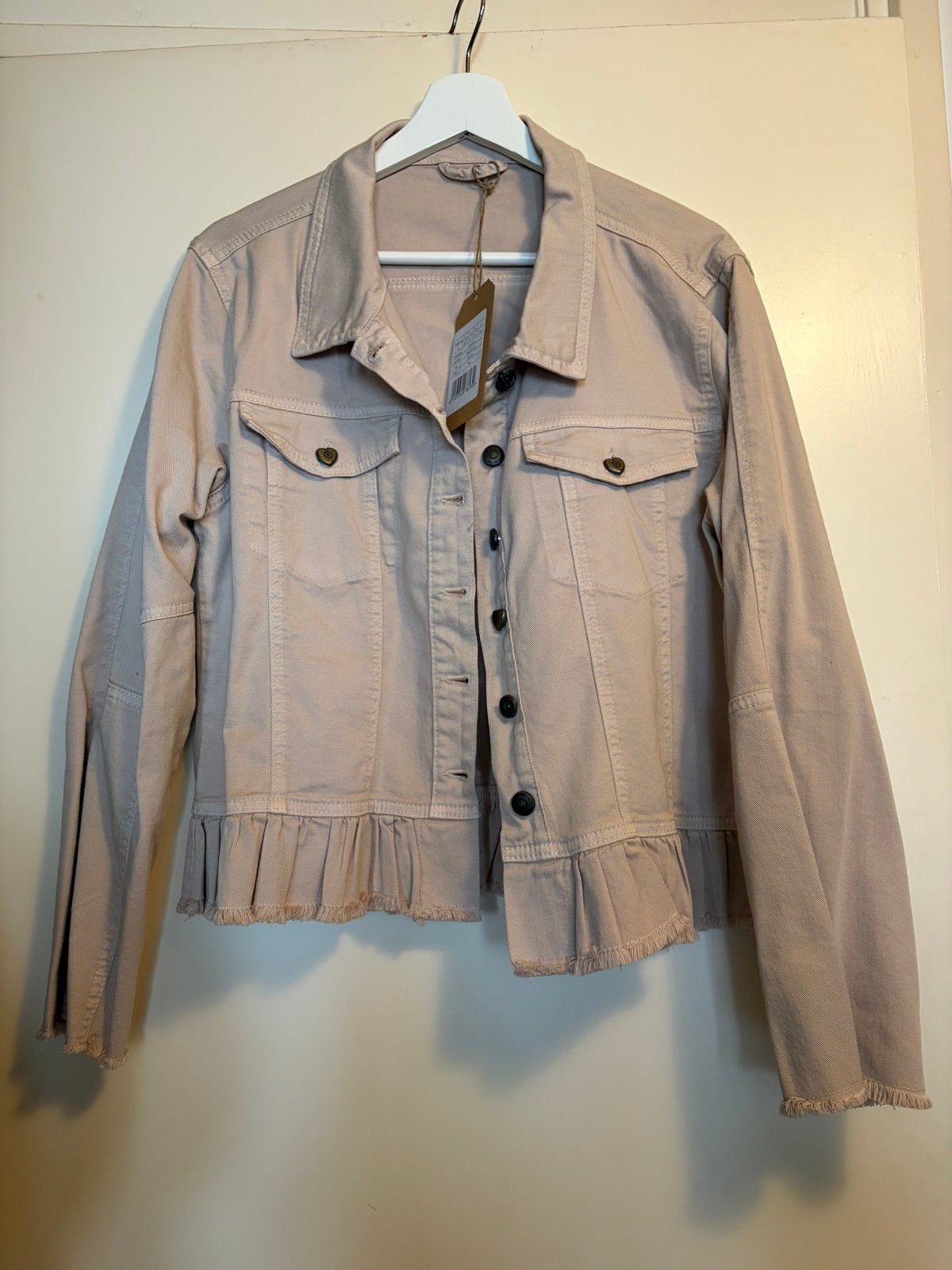 Isla Ibiza Bonita jack beige katoen xl 42, Verzenden, Zo goed als nieuw, Maat 38/40 (M), Beige