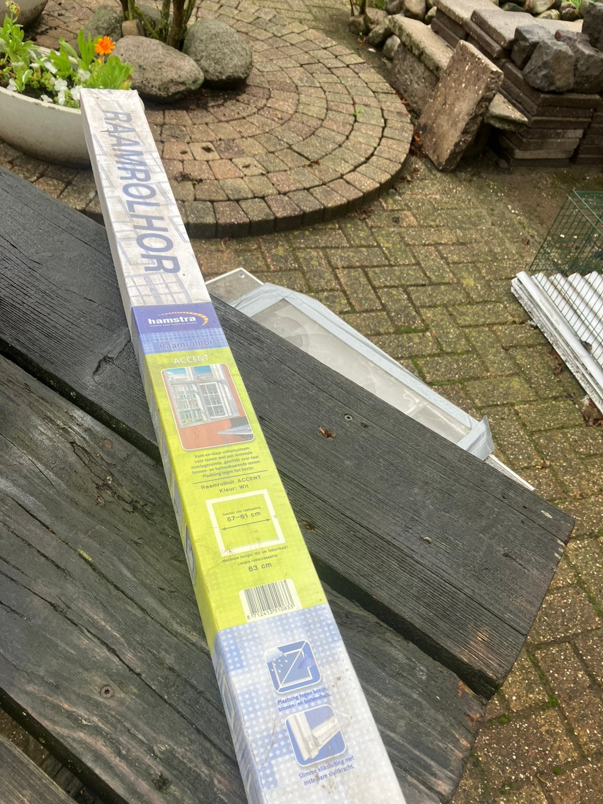 raamrolhor hamstra,voor raamopening 57-61cm,max hoogte 150cm, Ophalen, Minder dan 80 cm, Overige typen, Minder dan 200 cm