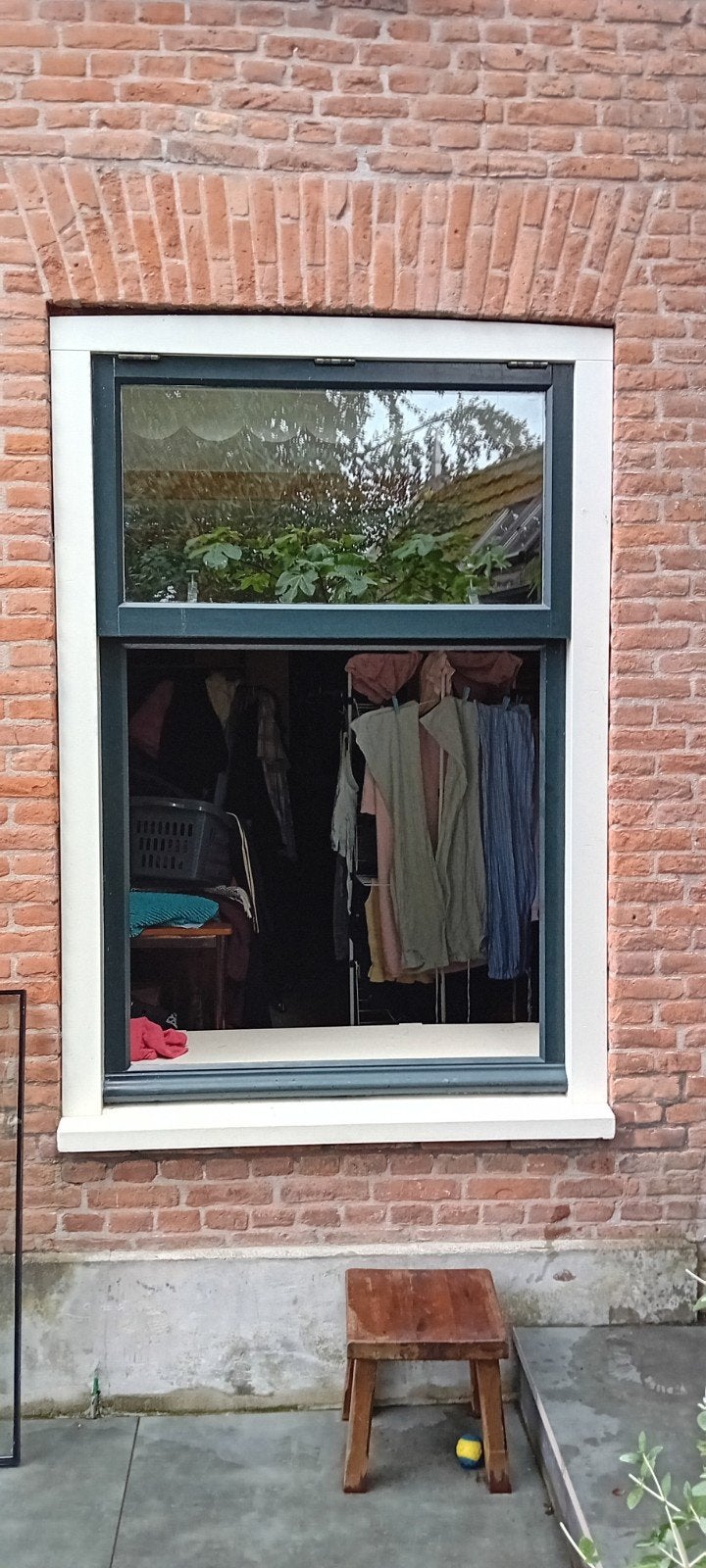 Houten raam kozijn / kiep met HR+glas - getoogd, Raamkozijn, Zo goed als nieuw, 150 tot 225 cm, Inclusief glas