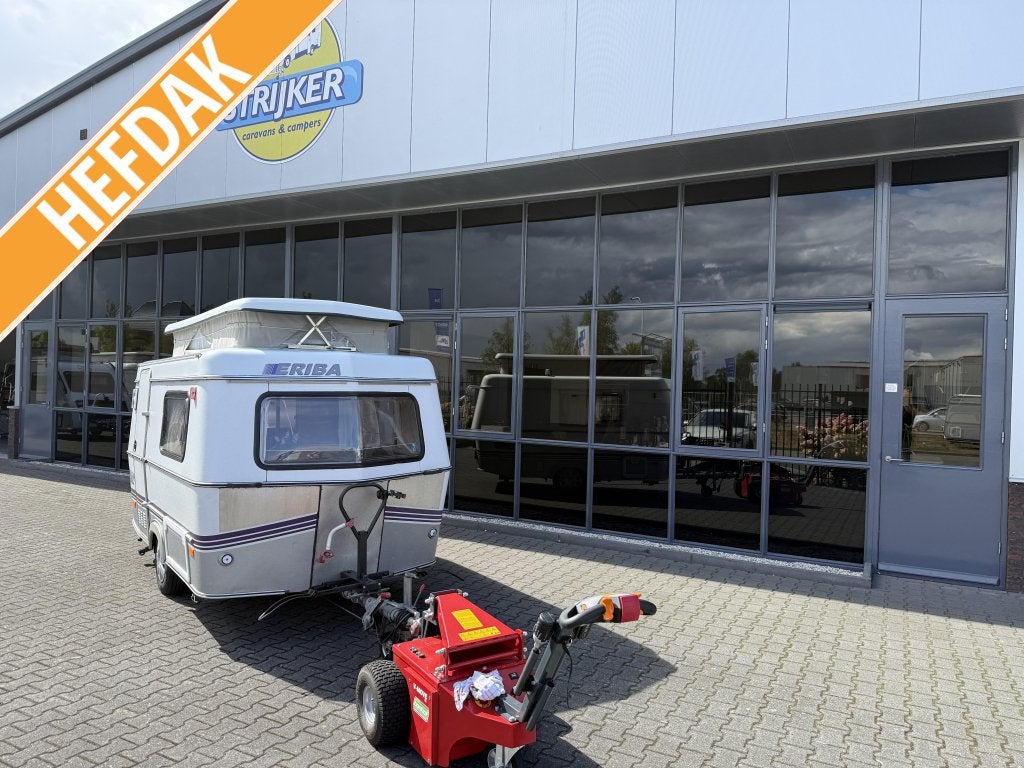 Eriba Puck L Touring Langslaper bed 170x 210CM Leeg 750KG, Standaardzit, Tot en met 2, Bedrijf, Schokbreker