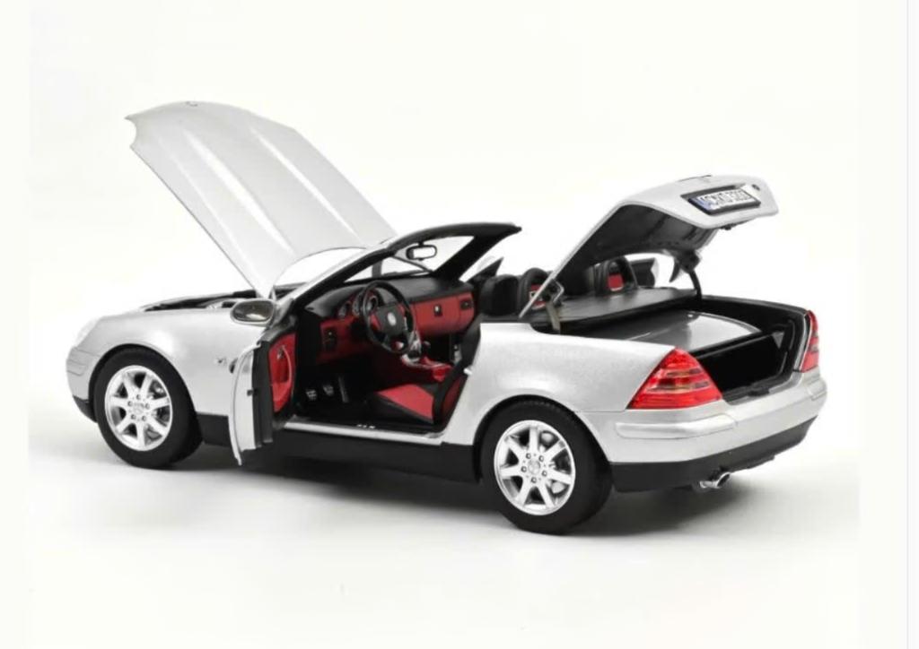 Mercedes-Benz SLK 1996 Zilver schaal 1/18 NOREV Ref. 183020, Verzenden, Nieuw, Auto, Norev