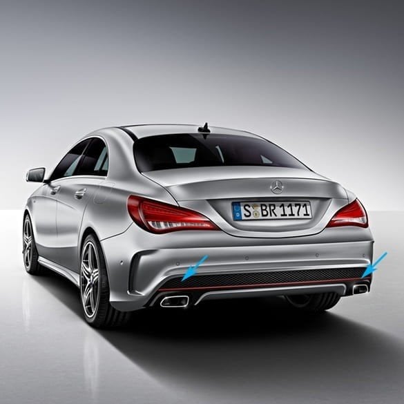 Mercedes CLA W117 Prefacelift Diffuser met Uitlaatstukken, Ophalen of Verzenden, Gebruikt, Mercedes-Benz