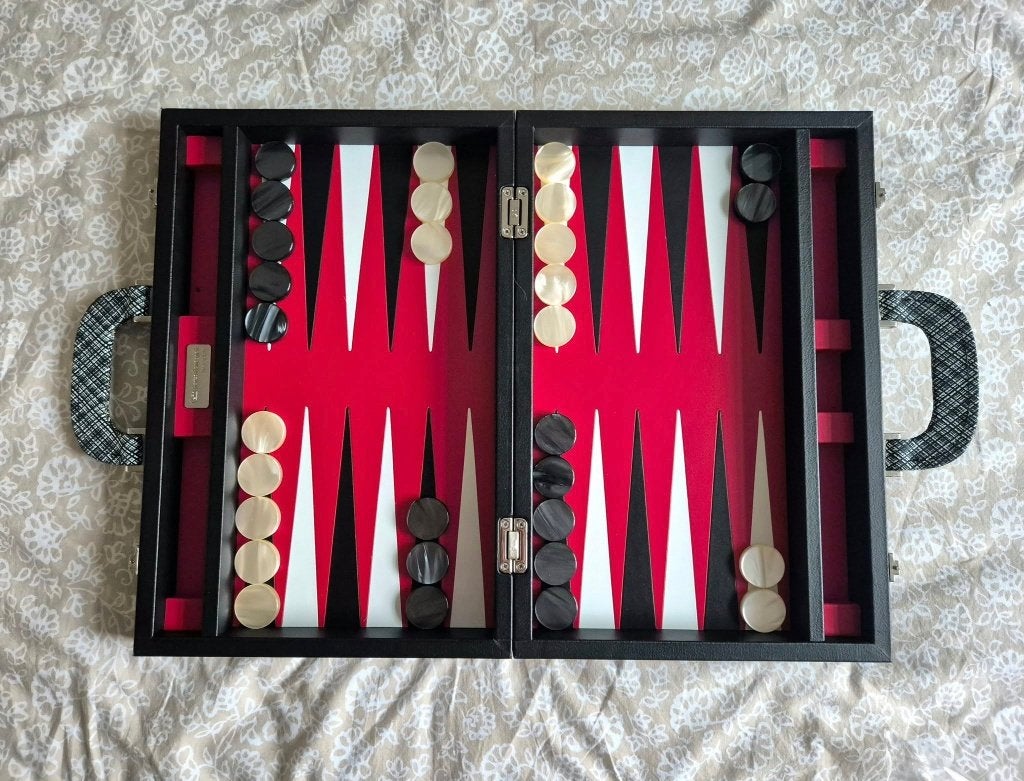 Backgammon Renzo Romagnoli italy, Hobby en Vrije tijd, Ophalen of Verzenden, Zo goed als nieuw