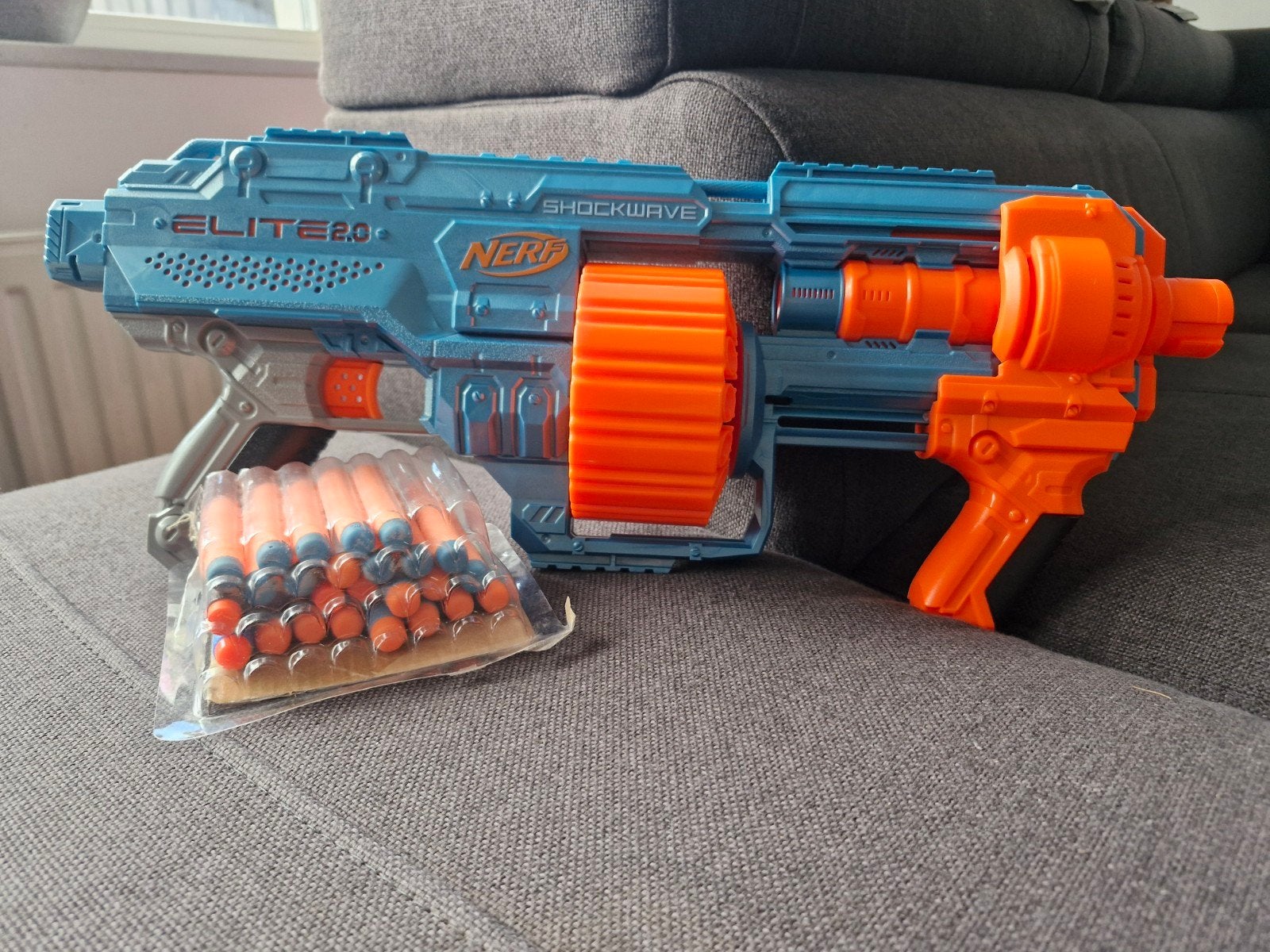 NERF Elite 2.0 Shockwave RD 15, Ophalen of Verzenden, Zo goed als nieuw