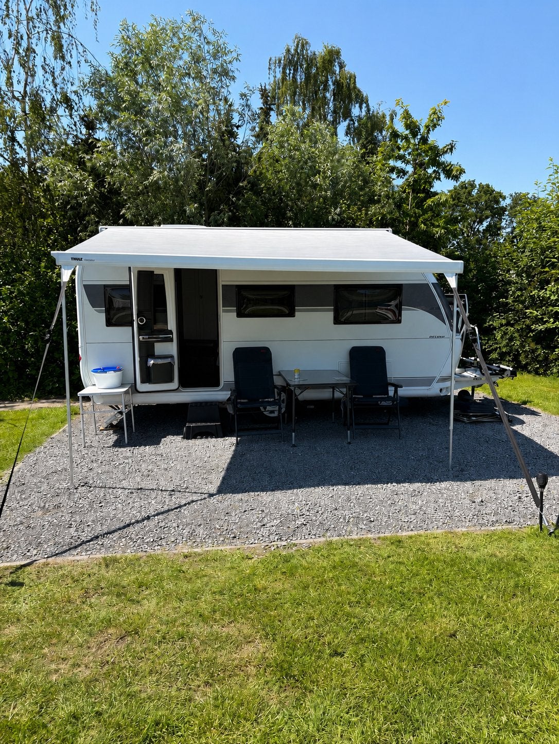 Caravan Hobby on Tour 460 zeer compleet zgan, Hobby, Airco, Treinzit, Particulier