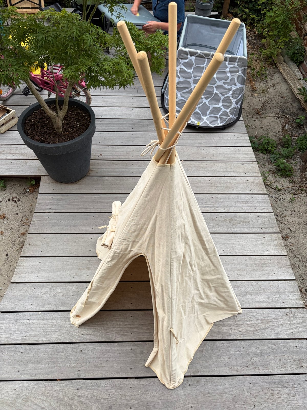 Indianen tent voor kinderen - Speeltent, Ophalen, Gebruikt, Hout