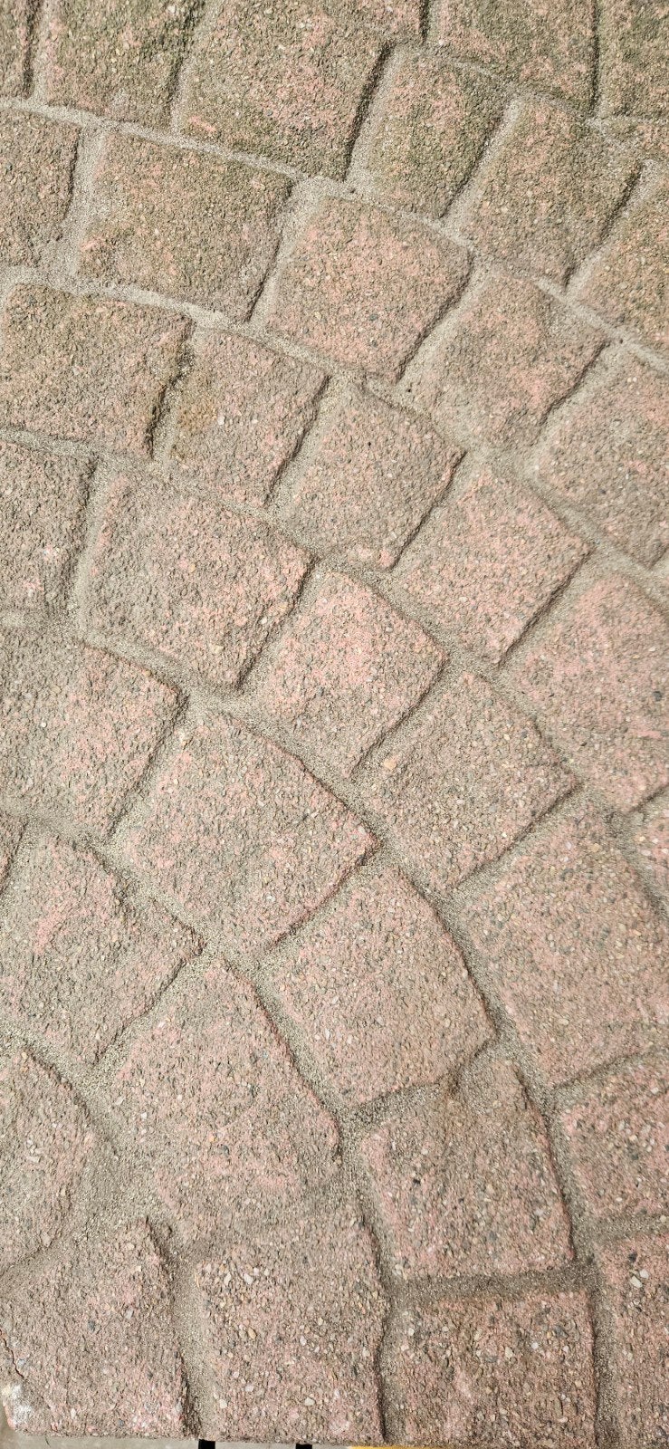 Gratis! Gebruikte terrastegels (10) met waaiermotief, Ophalen, Gebruikt, Beton, Terrastegels