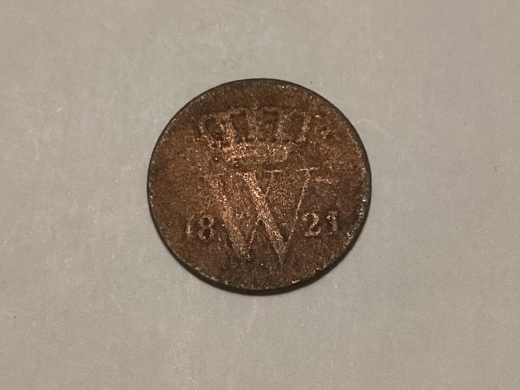 1 cent 1821, Postzegels en Munten, Munten | Nederland, Ophalen of Verzenden