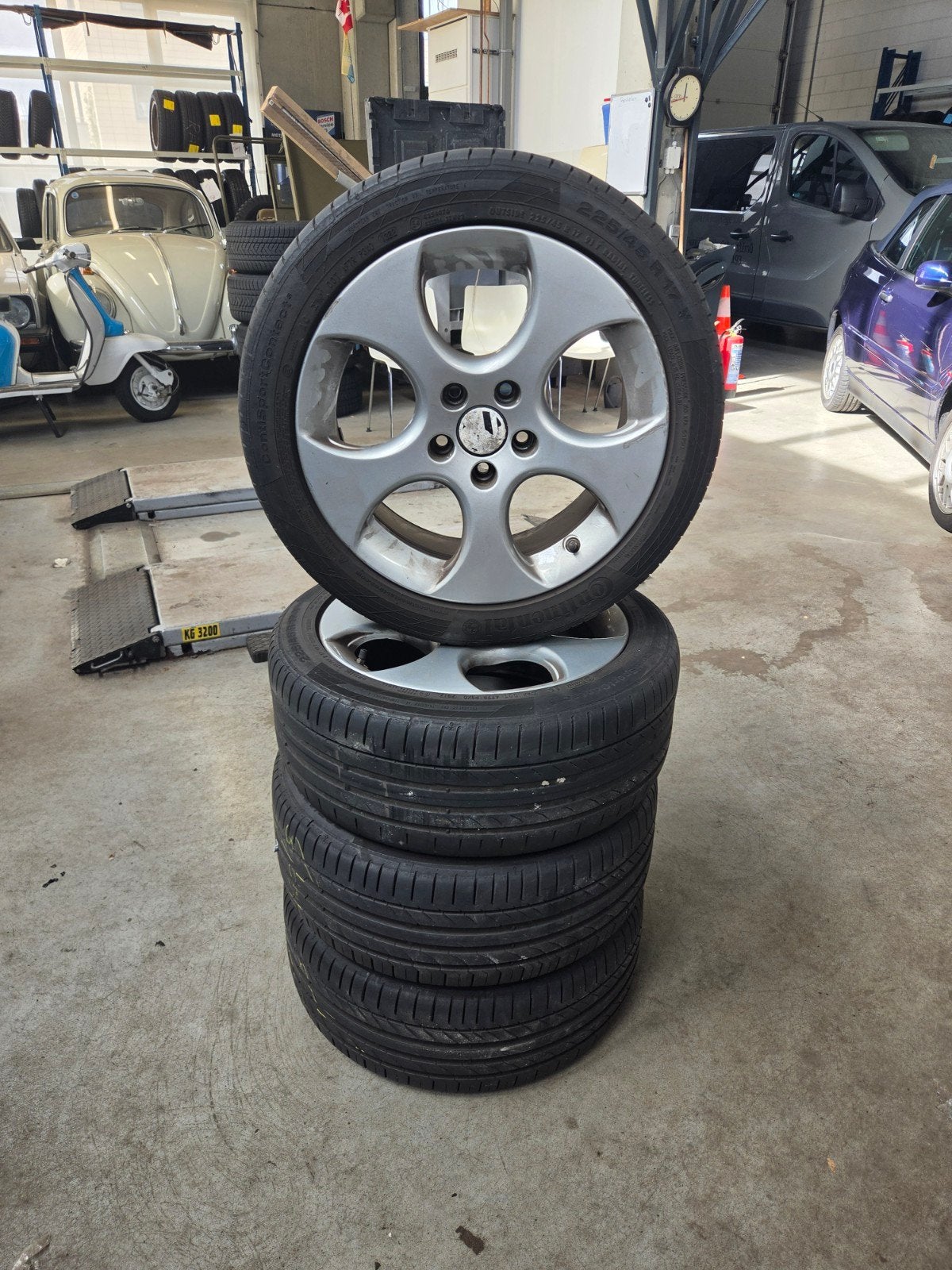 Golf 5 GTI Velgen met banden 17 inch