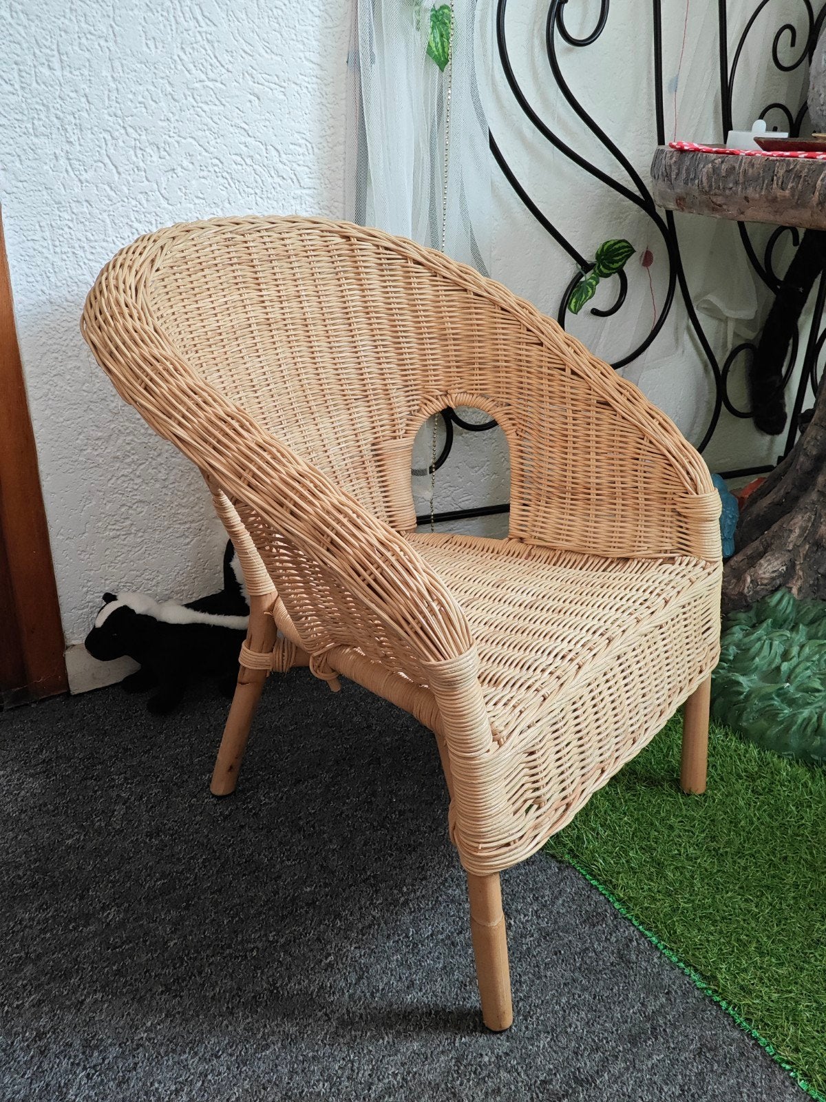 Rieten/rotan stoeltje/stoel., Kinderen en Baby's, Ophalen, Zo goed als nieuw, Stoel(en)