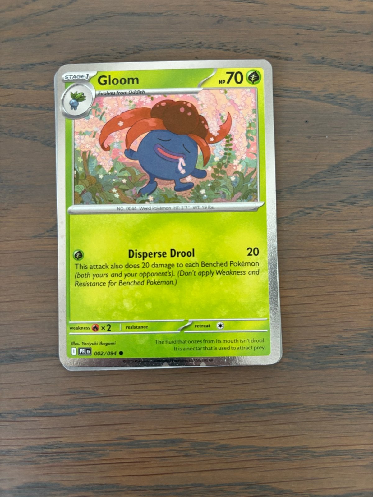 Pokémon Kaart Gloom 002/094 PFLEN, Ophalen of Verzenden, Nieuw, Losse kaart