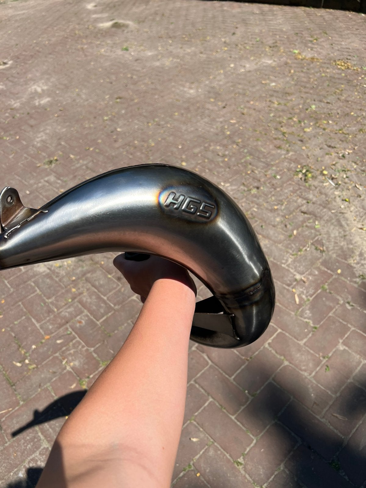 Hgs uitlaat bocht voor ktm & husqvaran KIJK BESCHRIJVING, Ophalen of Verzenden