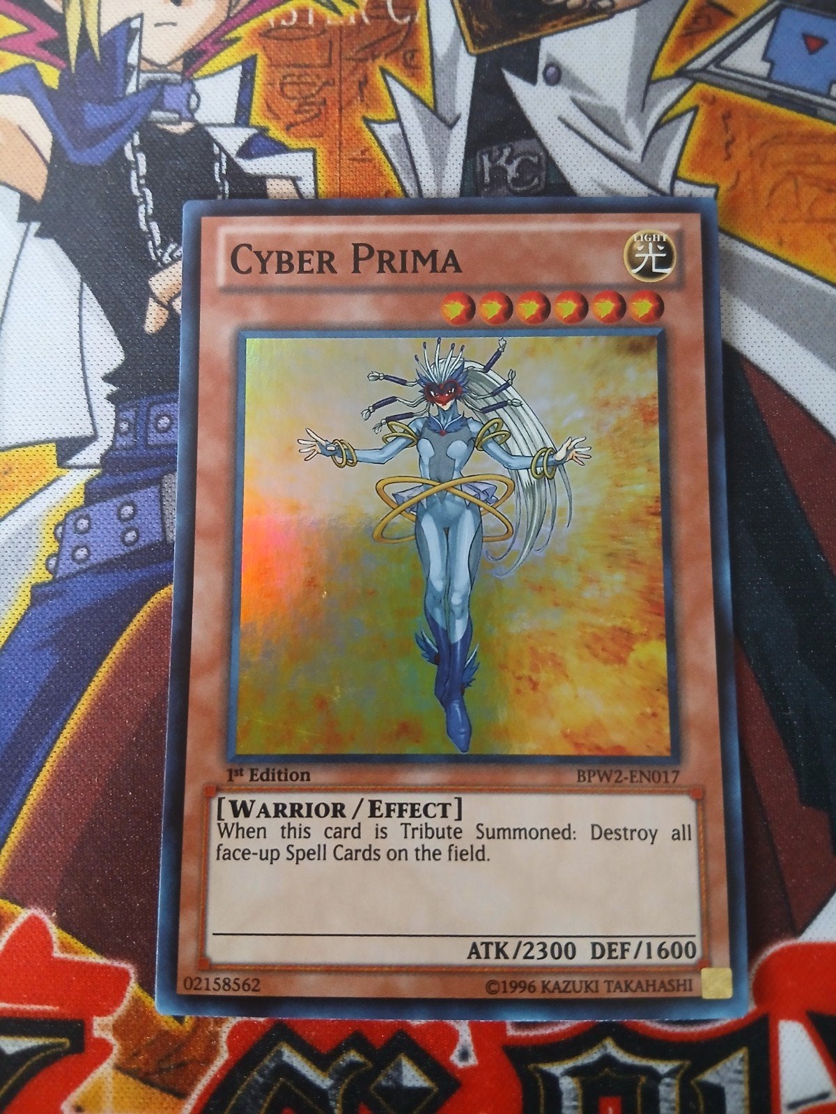 Cyber Prima - Super Rare BPW2 - Yu-Gi-Oh, Ophalen of Verzenden, Zo goed als nieuw, Foil