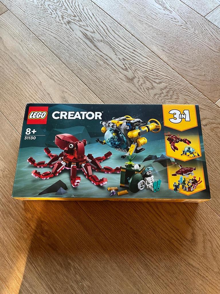 LEGO Creator 31130 Schatduik Onderzeeër - Zo goed als nieuw!, Ophalen of Verzenden, Zo goed als nieuw, Complete set, Lego