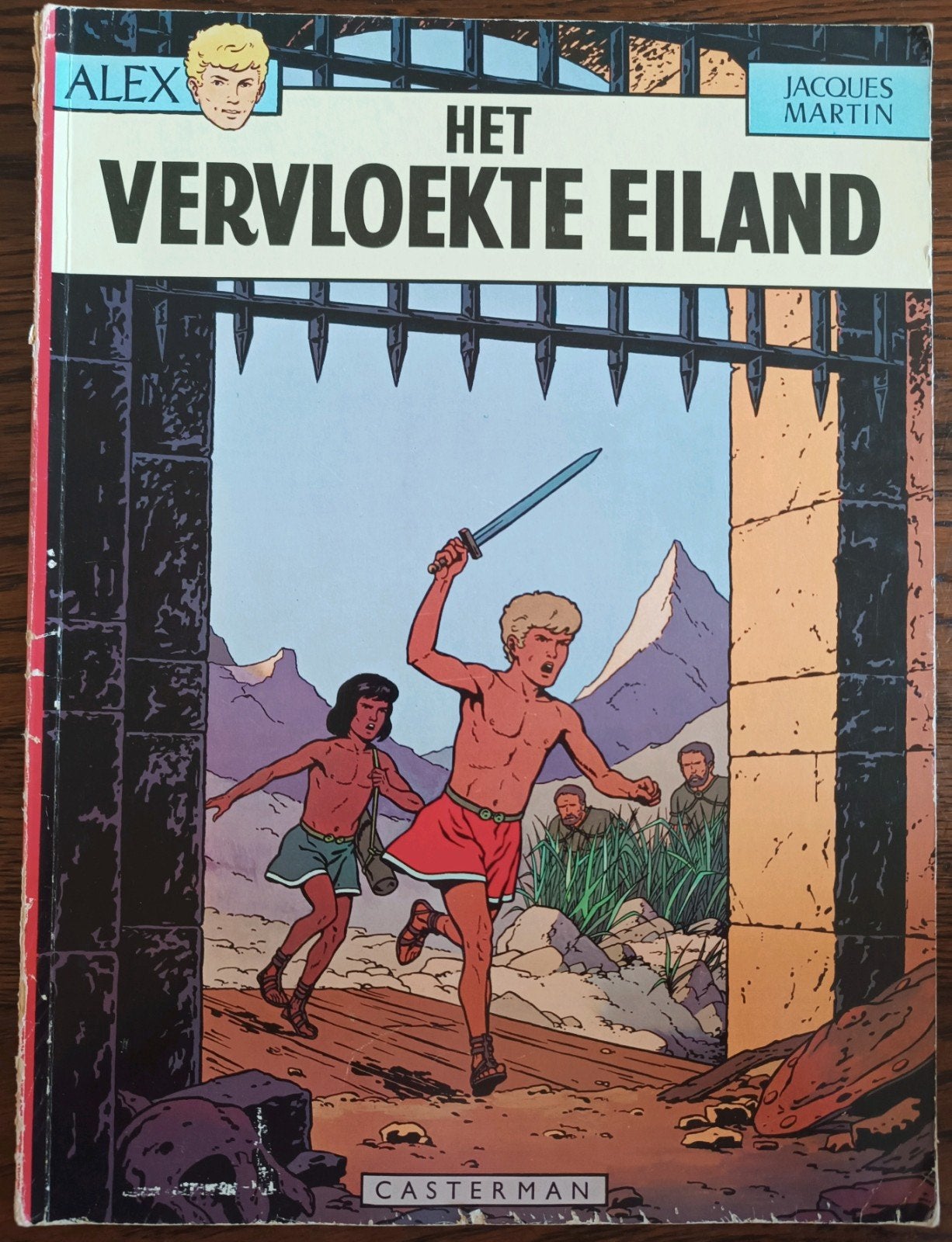 Alex - Het Vervloekte Eiland (1973) - Jacques Martin, Gelezen, Eén stripboek, Ophalen of Verzenden, Jacques Martin