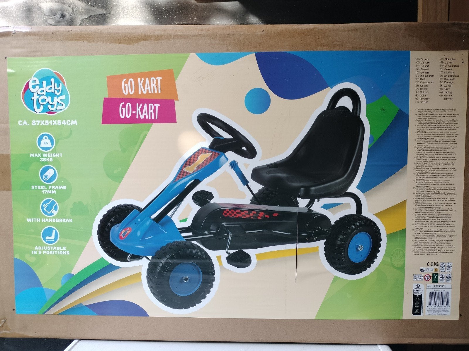 Nieuwe Eddy Toys skelter - Ongeopend in doos!, Kinderen en Baby's, Ophalen of Verzenden, Nieuw, Overige merken