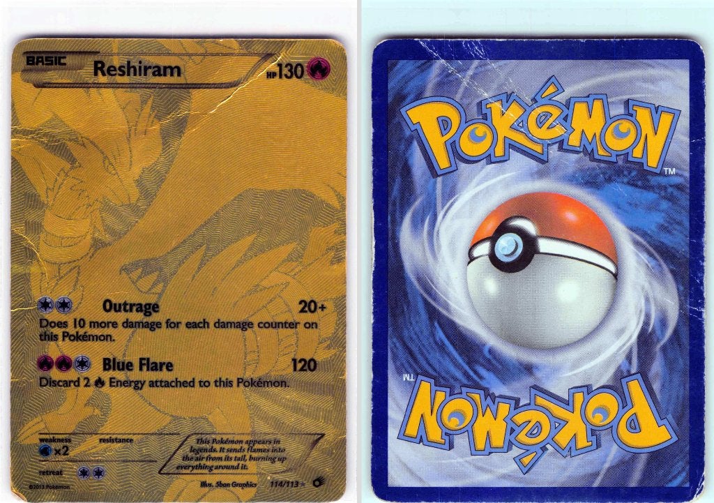 Pokémon kaart: Reshiram (LTR 114), Hobby en Vrije tijd, Verzamelkaartspellen | Pokémon, Ophalen of Verzenden, Zo goed als nieuw