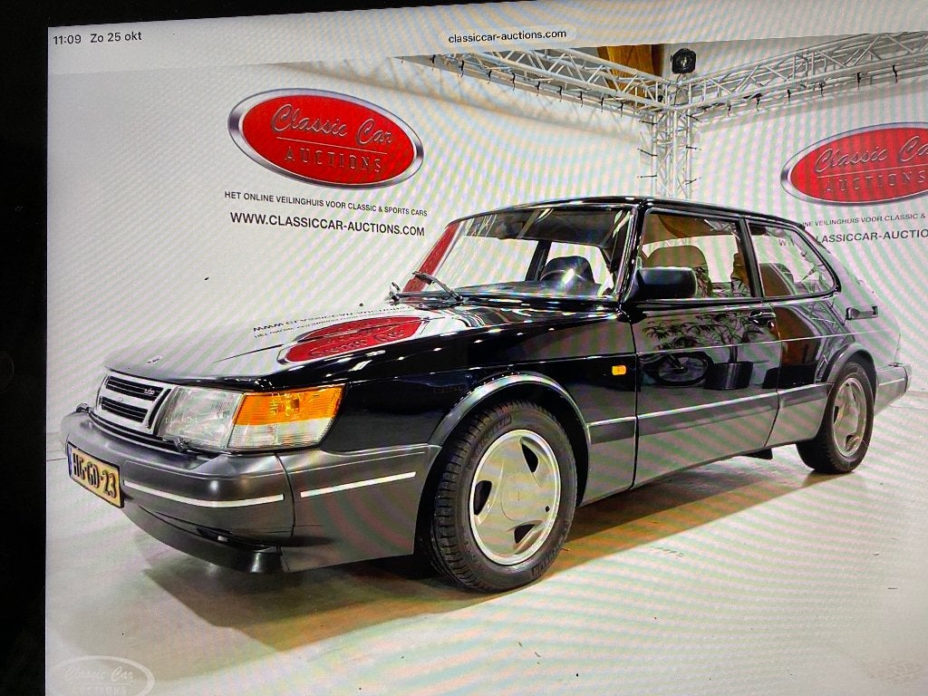 Saab 900 GT tsr, Auto's, Voorwielaandrijving, Zwart, 4 cilinders, Leder en Stof