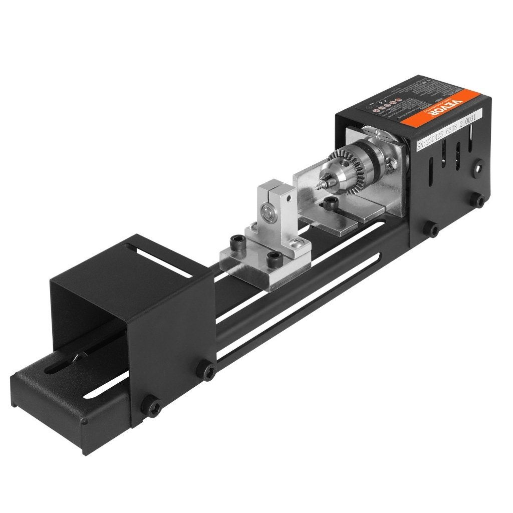 Mini houtdraaibank 96 W – 7 snelheden – compleet + Beitels, 500 tot 1000 mm, Verzenden, Netonic, Nieuw
