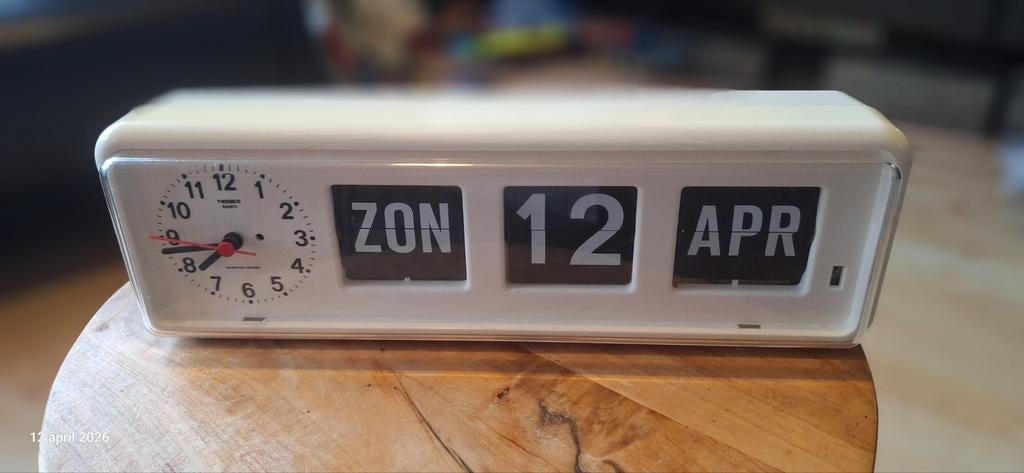 Twemco BQ-38 flipklok dementieklok, Ophalen of Verzenden, Gebruikt, Analoog, Overige typen