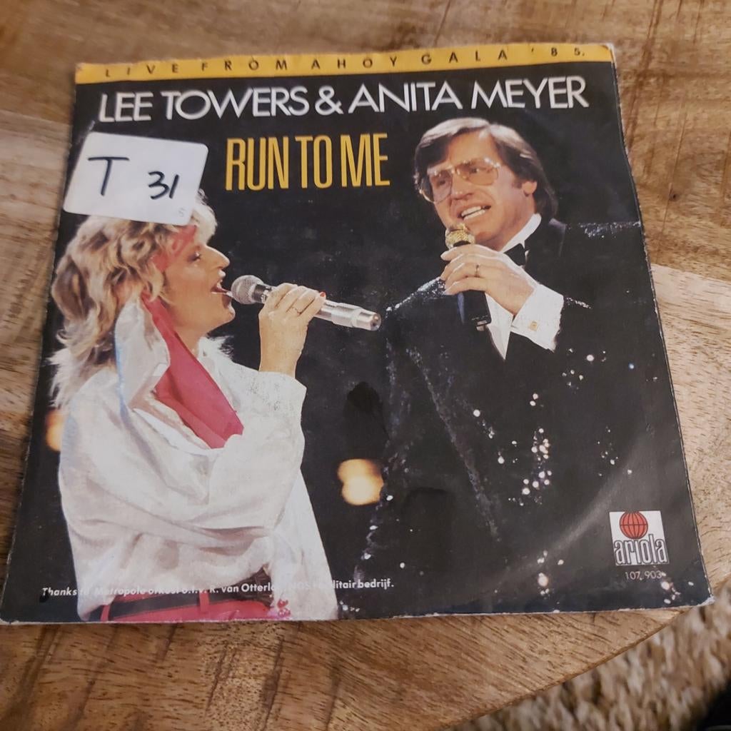 Lee towers & anita meyer  / run to me, Ophalen of Verzenden, Gebruikt, Pop