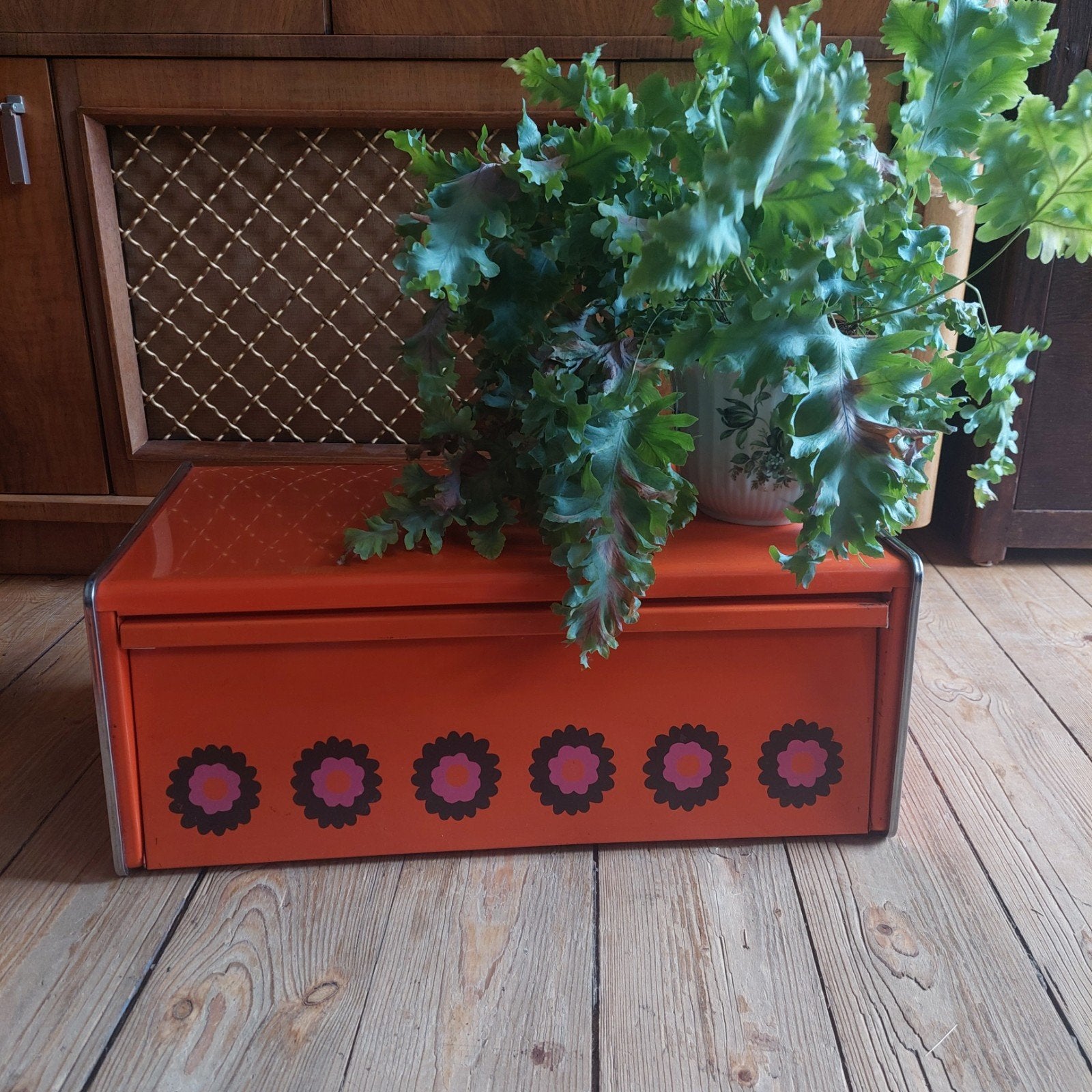 Vintage Brabantia Broodtrommel 'Patrice' – Jaren 70 Retro, Verzamelen, Retro, Ophalen, Huis en Inrichting