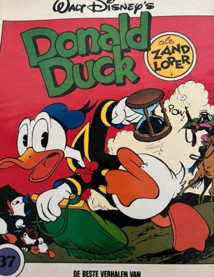 Donald Duck als zandloper - De Beste Verhalen van Carl Barks, Eén stripboek, Ophalen of Verzenden, Gelezen