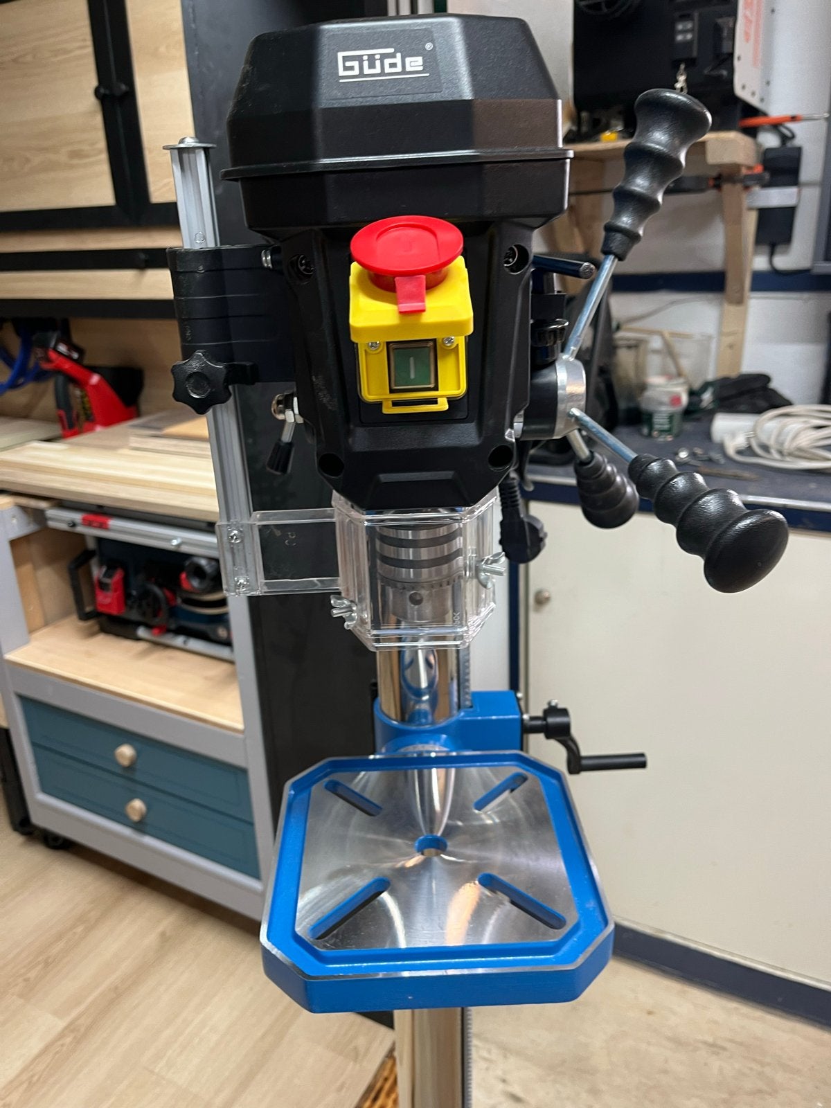Güde Kolomboormachine GSB 20 Laser/500W - Zo goed als nieuw, Doe-het-zelf en Verbouw, Gereedschap | Boormachines, Ophalen, Zo goed als nieuw