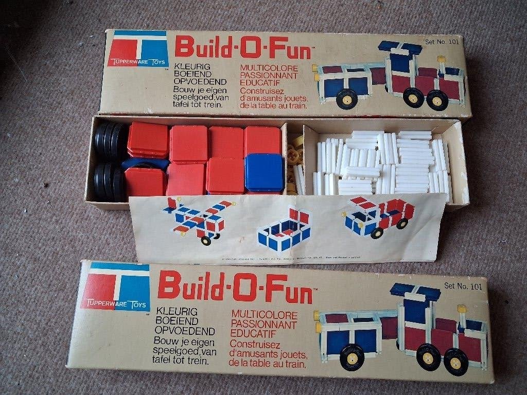 BuildOFun speelgoed constructie tupperware, Ophalen of Verzenden, Zo goed als nieuw, Bouwen